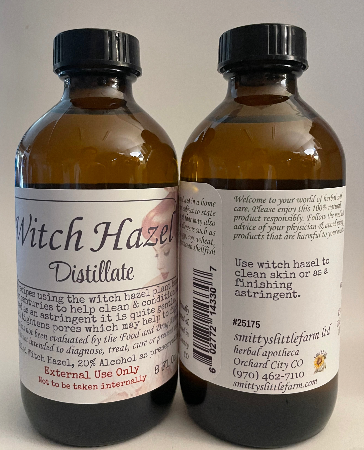 Witch Hazel Distillate Small Batch, Home Brewed Astringent
