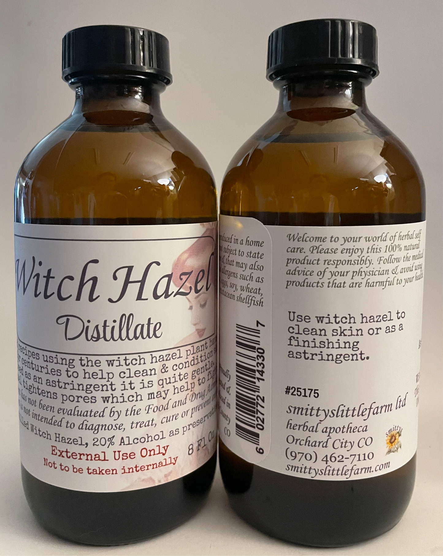 Witch Hazel Distillate Small Batch, Home Brewed Astringent