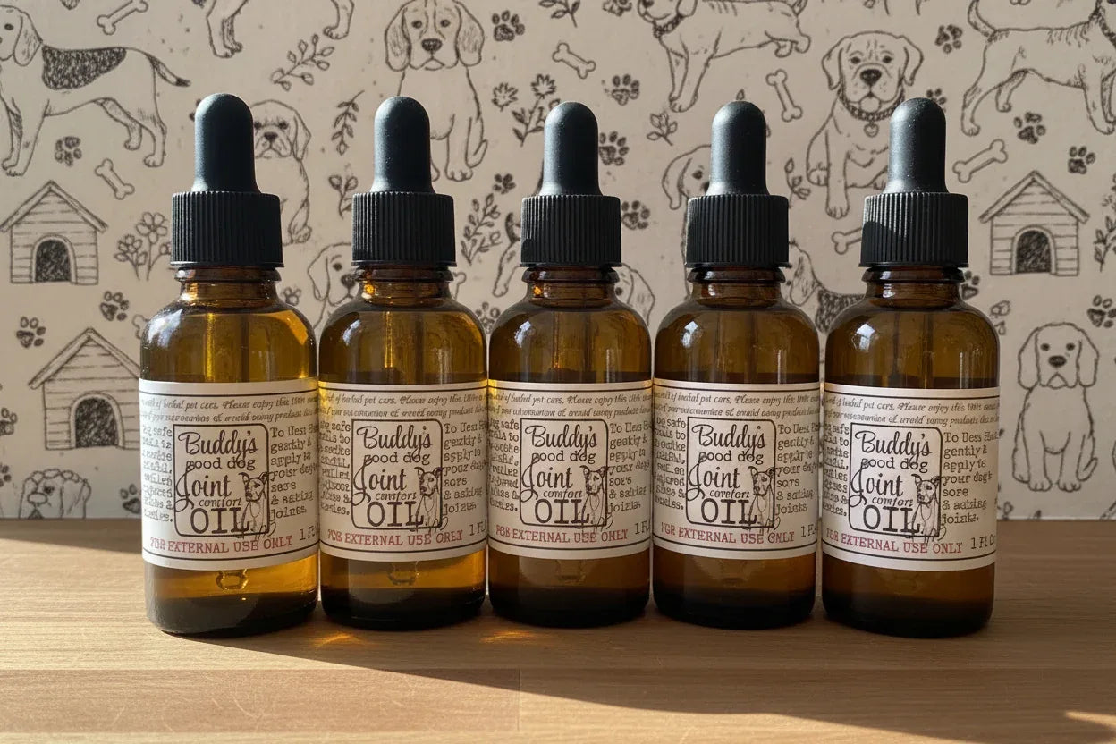 Buddy’s Good Dog Joint Oil Gentle Herbal Joint & Mobility Oil for Dogs - smittyslittlefarm