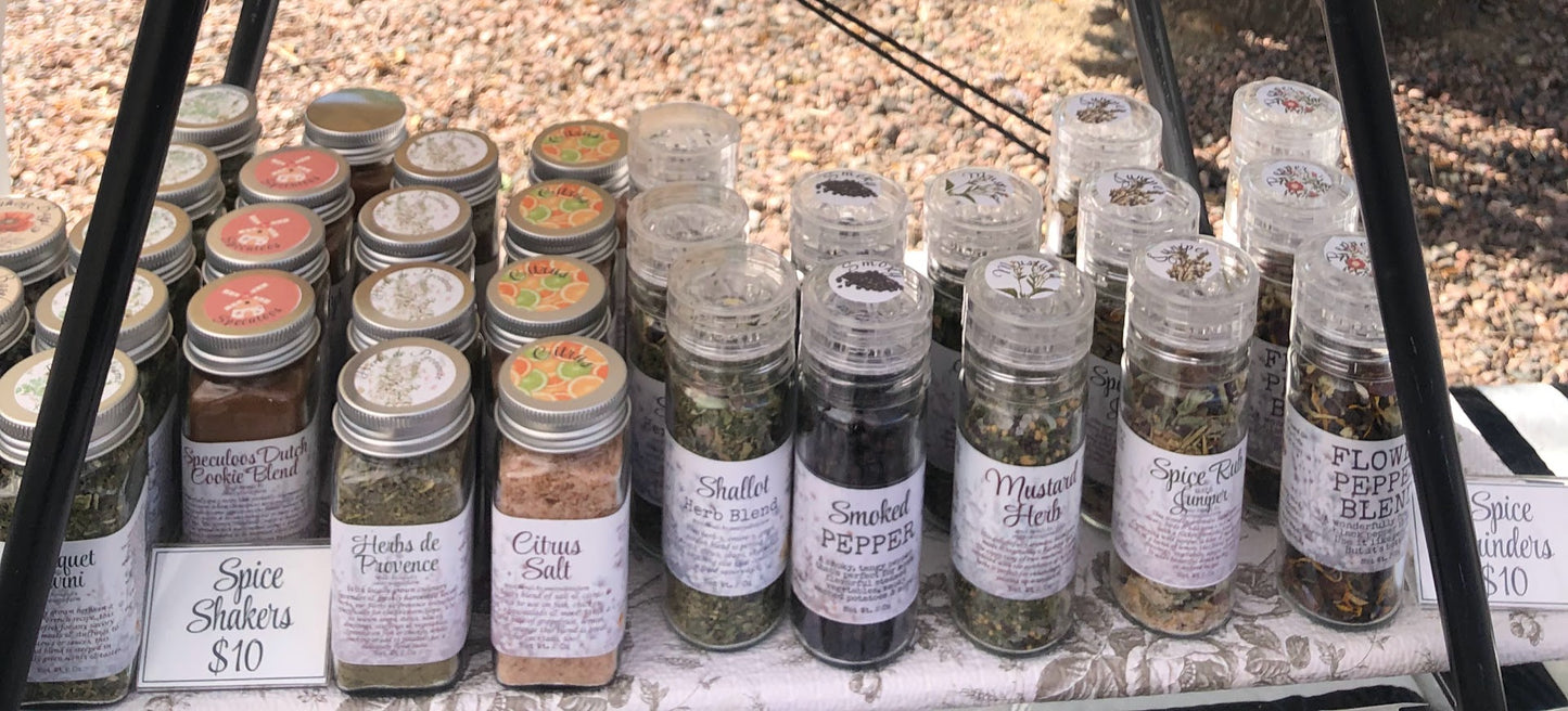 Flower Pepper, Smoked Pepper, Herb & Spice Blend Grinders