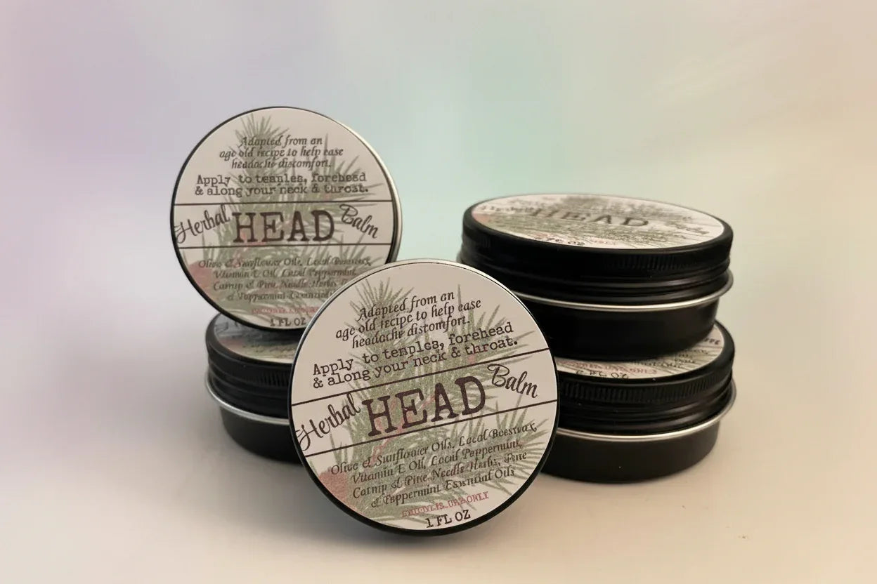 Herbal Head Balm for Comfort & Calm - smittyslittlefarm