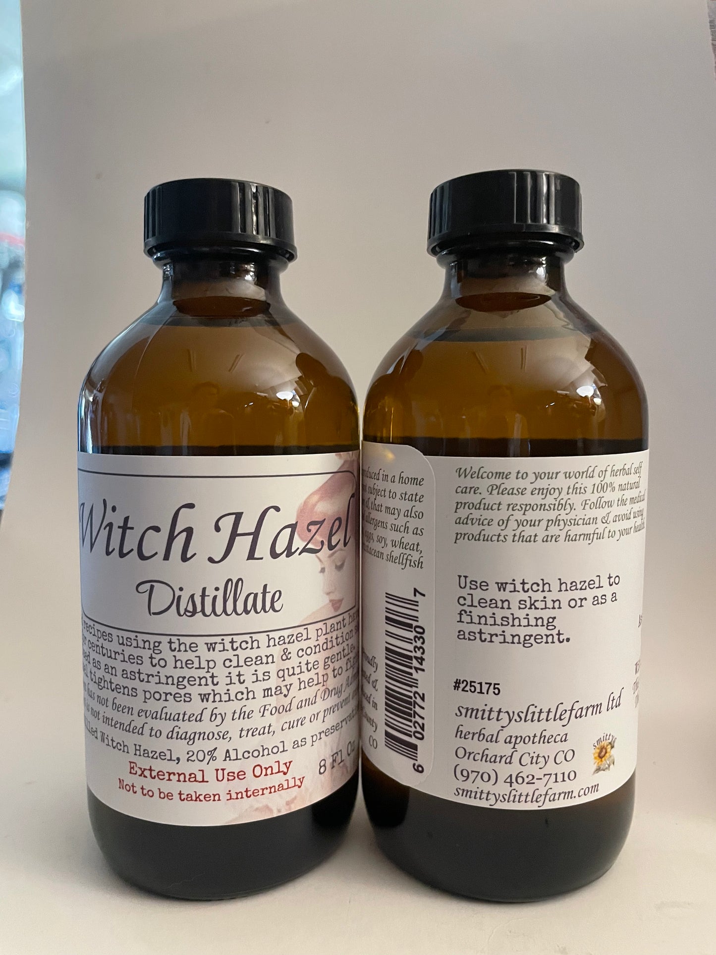 Witch Hazel Distillate Small Batch, Home Brewed Astringent