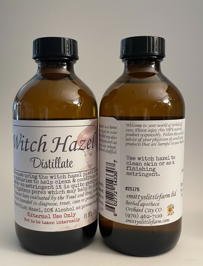 Witch Hazel Distillate – Small Batch, Home Brewed Botanical Astringent - smittyslittlefarm
