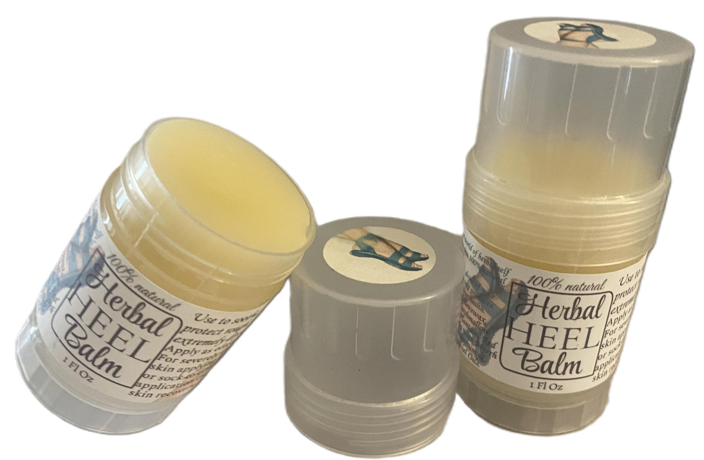 Herbal Heel Balm - Now in a convenient twist up tube for easy application!