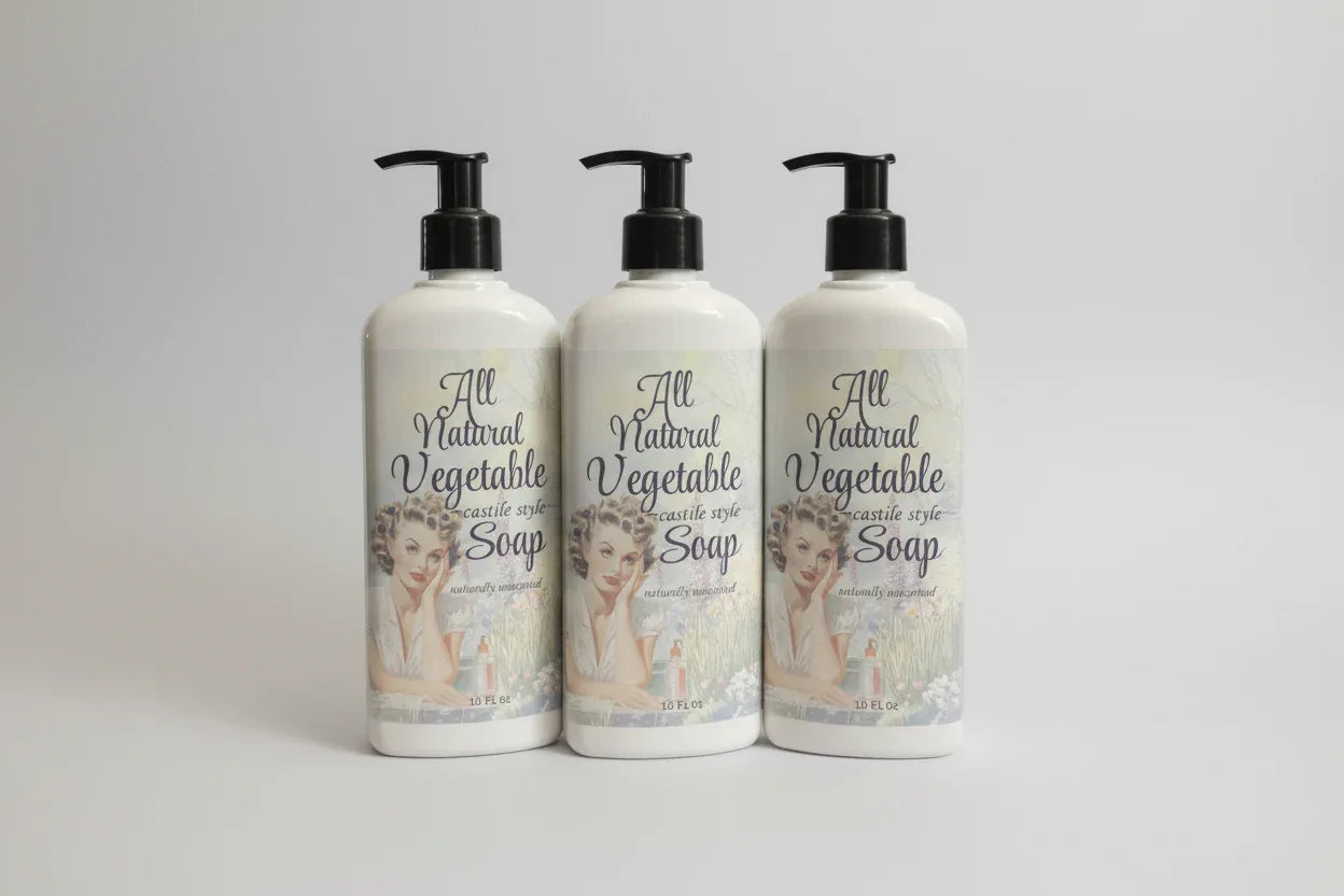 All Natural Vegetable Soap Liquid Castile-Style Soap | Plant-Based & Gentle - smittyslittlefarm
