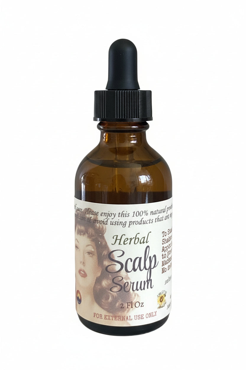 Herbal Scalp Serum Hydrating Botanical Scalp Treatment for Dry, Stressed & Thirsty Scalps - smittyslittlefarm