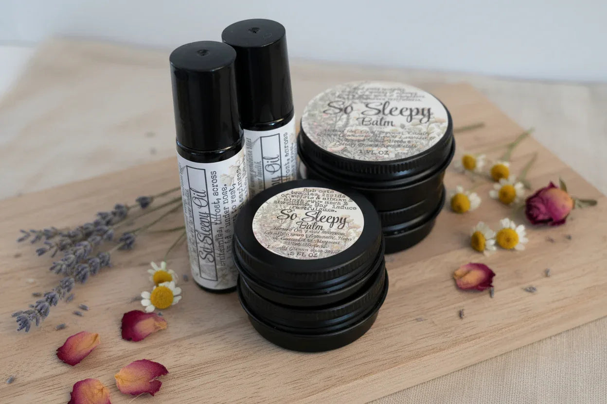 So Sleepy Balm & Oil for Evening Comfort & Relaxation - smittyslittlefarm