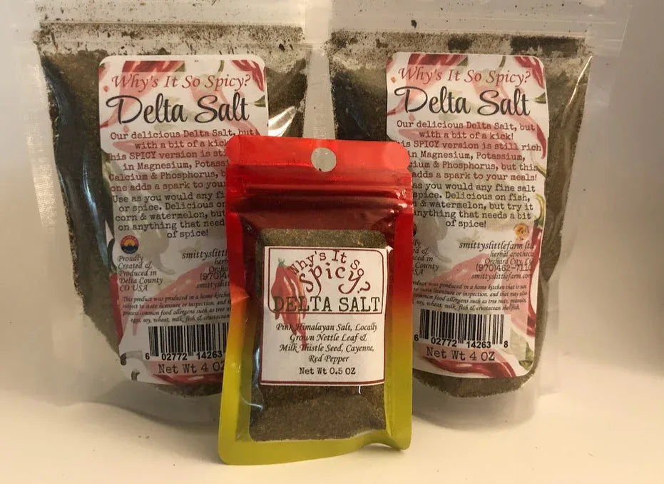 Delta Salt & Why’s It SO Spicy?! Delta Salt - Colorado-Made Mineral Salt Blends Regular & Spicy - smittyslittlefarm