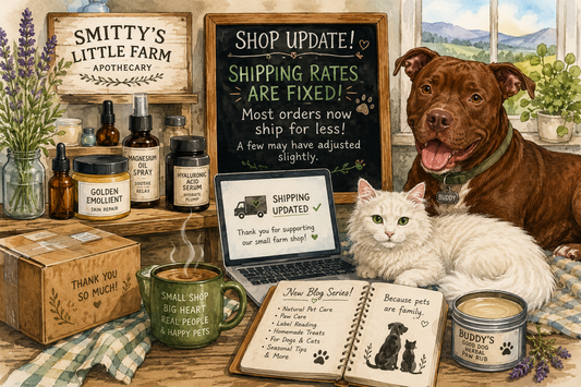 A Little Shop Housekeeping: Shipping, Pets & Practical Natural Care