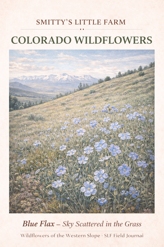 Blue Flax ~ Sky Scattered in the Grass