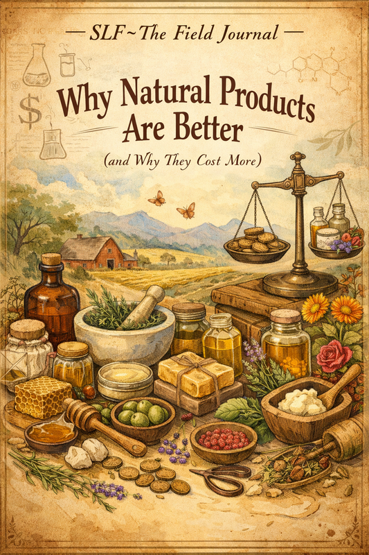 An image of natural materials used to make skincare products on a light background