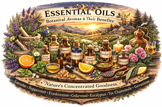 The Fragrant Heart of Botanical Skincare: Common Essential Oils, Their Traditional Uses, and Why They Matter