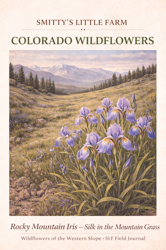 Rocky Mountain Iris ~ Silk in the Mountain Grass