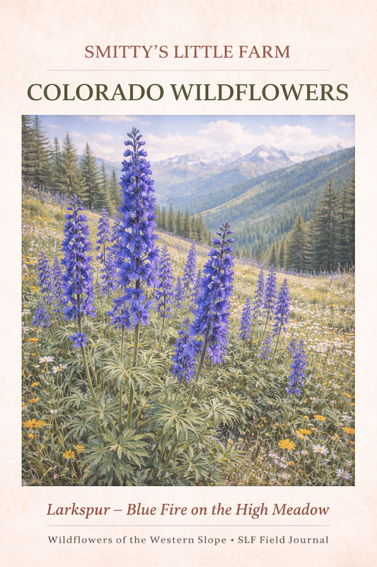 Larkspur ~ Blue Fire on the High Meadow