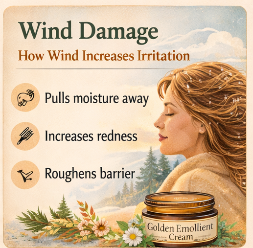 How Wind Damages Skin