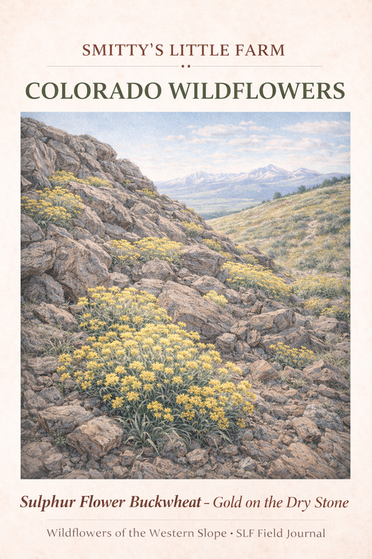 Sulphur Flower Buckwheat ~ Gold on the Dry Stone