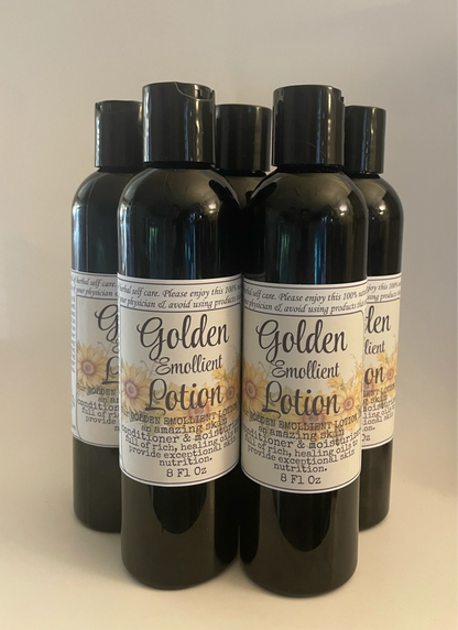 Golden Emollient Lotion Lightweight Nourishing Body Lotion for Smooth, Healthy-Looking Skin - smittyslittlefarm