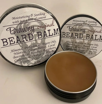 Brawny Beard Balm Natural Beard Balm for Conditioning, Control & Everyday Discipline - smittyslittlefarm