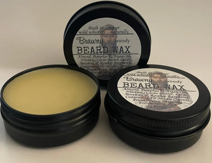 Brawny Beard Wax Extra-Hold Natural Beard Mustache Wax for Styling, Shaping & Control - smittyslittlefarm