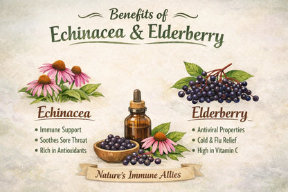 Echinacea Elderberry Syrup Traditional Herbal Wellness Syrup - Ready-to-Use or DIY Kit - smittyslittlefarm