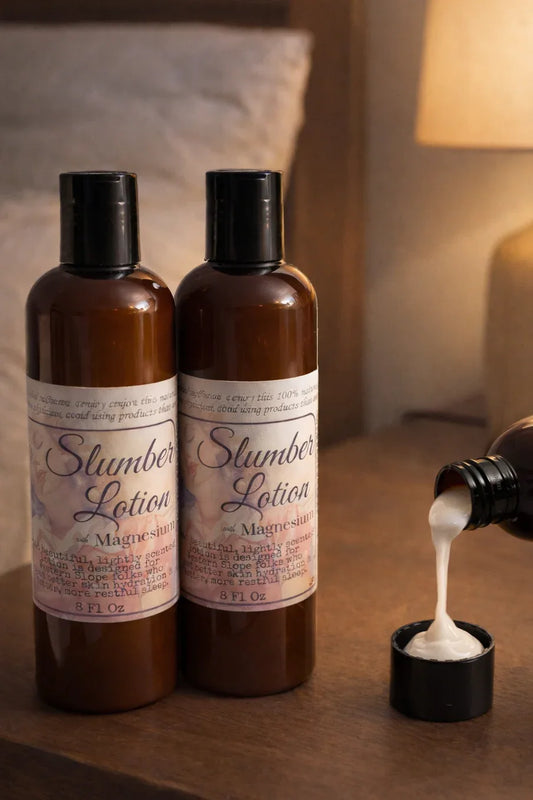 Slumber Magnesium Lotion - Naturally Beneficial for Sleep & Skin Health - smittyslittlefarm