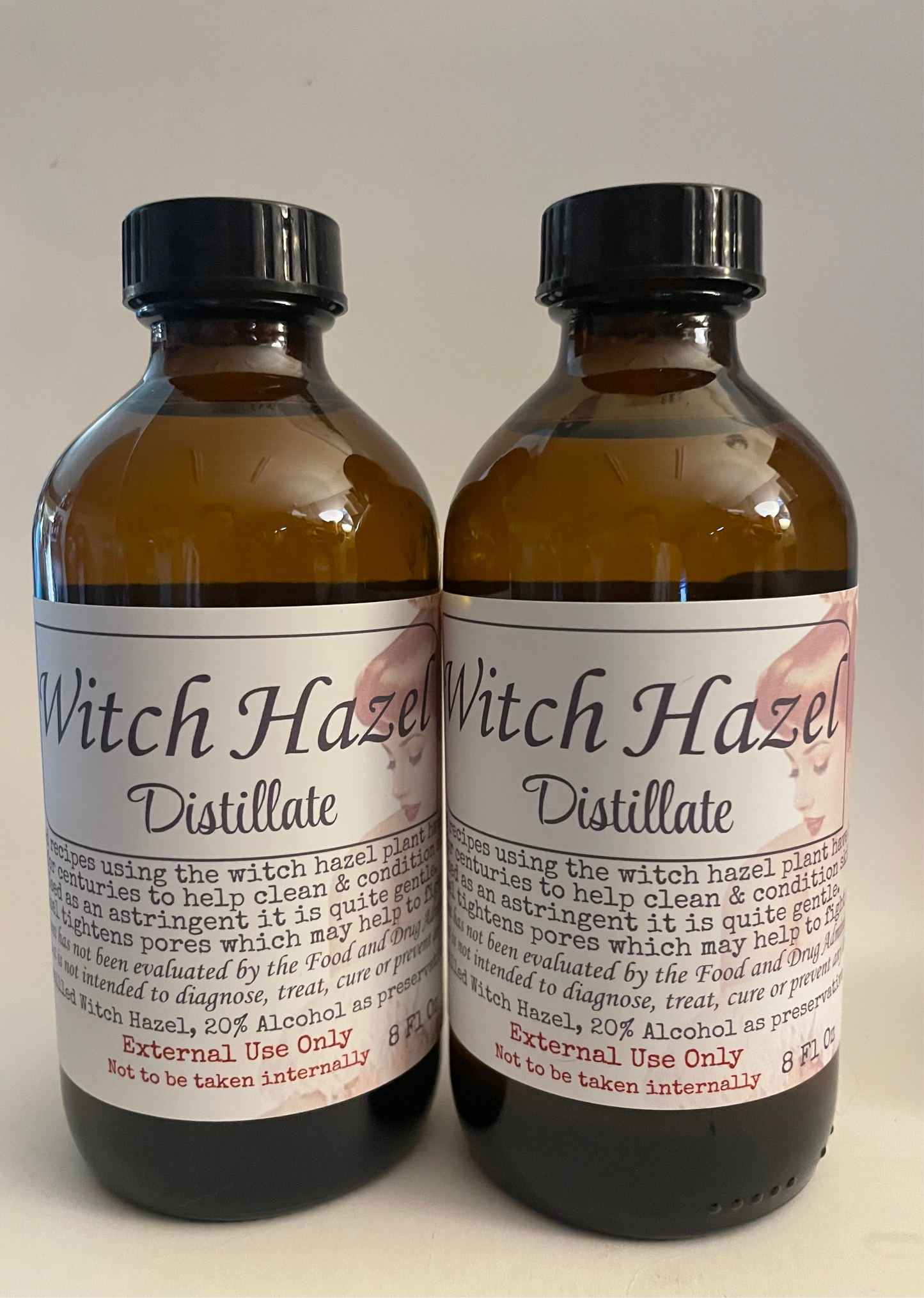 Witch Hazel Distillate Small Batch, Home Brewed Astringent