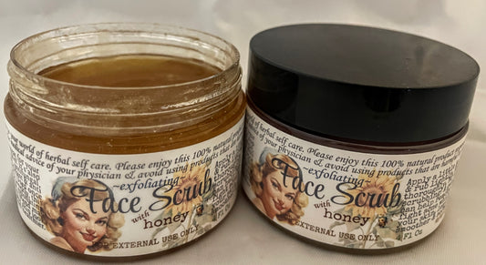 Exfoliating Face Scrub with Honey