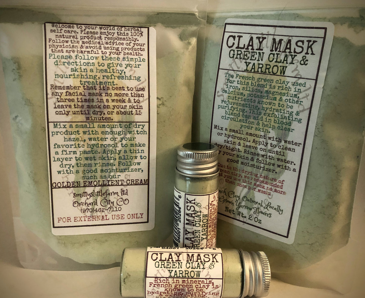 Skin Restorative Face Masks featuring Healthy Grains & Clay