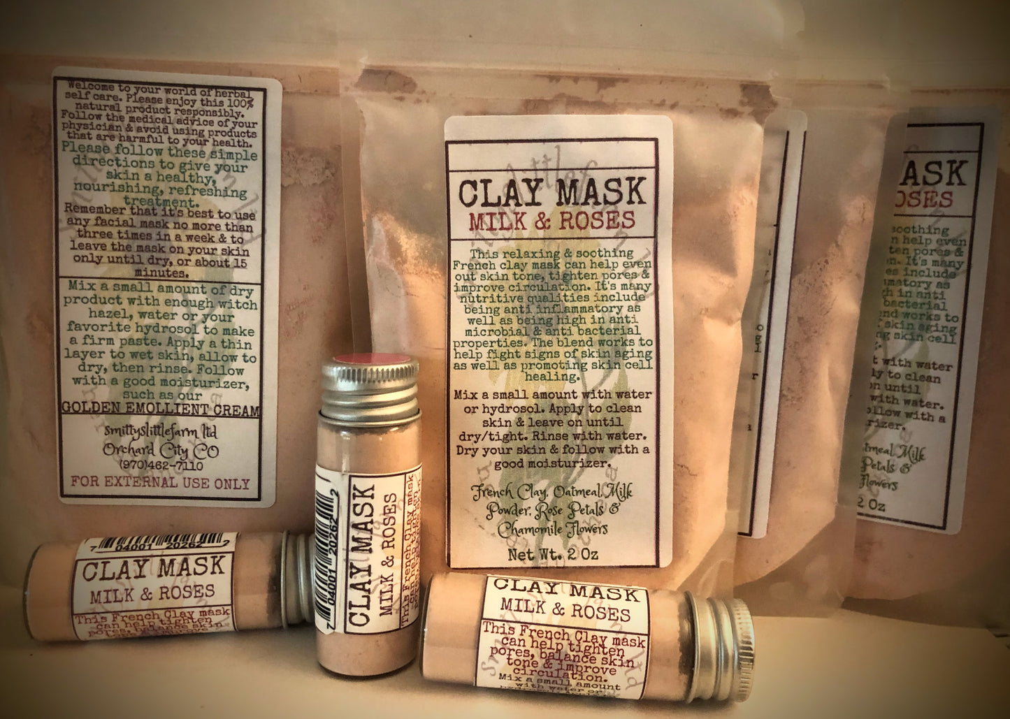 Skin Restorative Face Masks featuring Healthy Grains & Clay