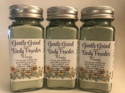 Gentle Grind Fresh Body Powder - Talc-Free, Plant-Based Body Powder - smittyslittlefarm