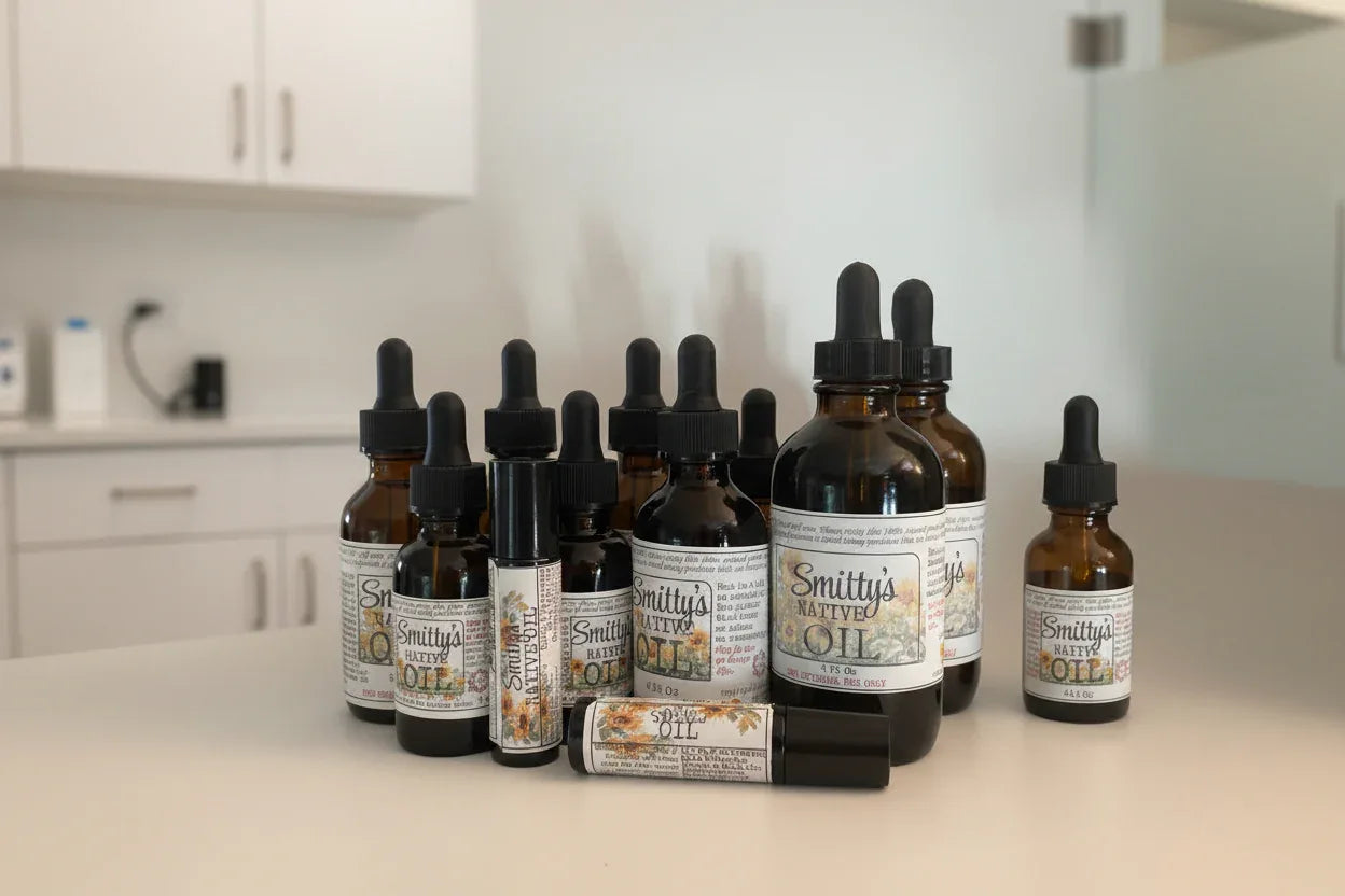 Smitty’s Native Oil for Comforting Massage & Everyday Care - smittyslittlefarm
