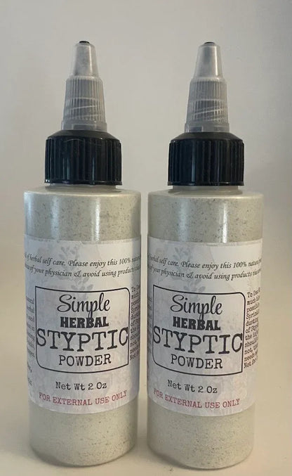 Herbal Styptic Powder Traditional Herbal Powder for Minor Cuts & Nicks - for People & Animals - smittyslittlefarm