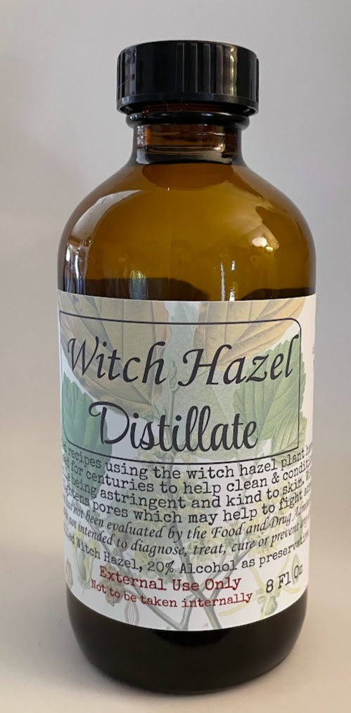Witch Hazel Distillate Small Batch, Home Brewed Astringent