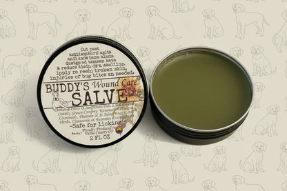 Buddy’s Good Dog Wound Care Salve Gentle Herbal First Aid for Minor Cuts, Scrapes & Bites - smittyslittlefarm