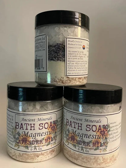Ancient Minerals Bath Soaks with Magnesium Herbal Magnesium Soaks for Muscle Relaxation, Skin Comfort & Stress Relief - smittyslittlefarm