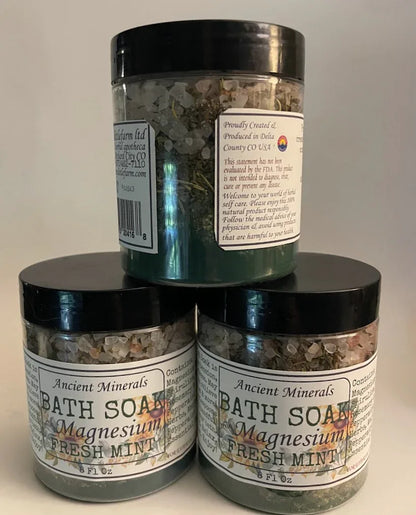 Ancient Minerals Bath Soaks with Magnesium Herbal Magnesium Soaks for Muscle Relaxation, Skin Comfort & Stress Relief - smittyslittlefarm