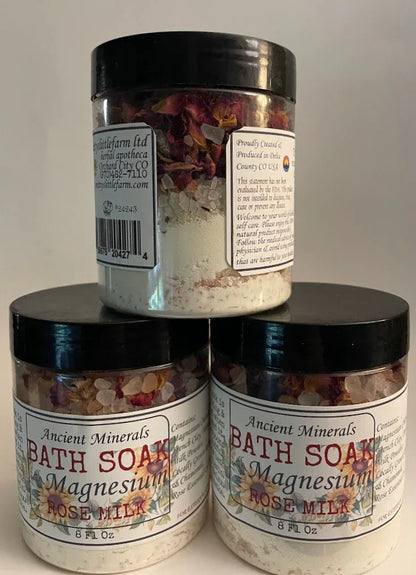 Ancient Minerals Bath Soaks with Magnesium Herbal Magnesium Soaks for Muscle Relaxation, Skin Comfort & Stress Relief - smittyslittlefarm